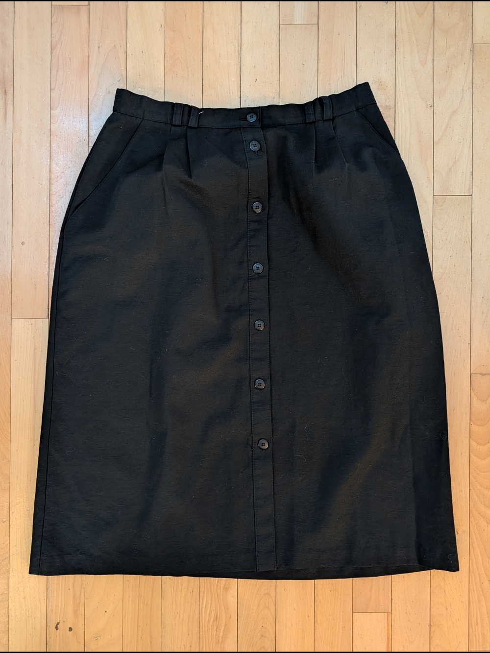 Vtg Cobble Creek Button Front Skirt